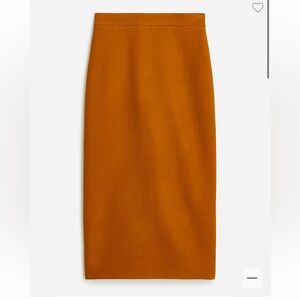 No. 3 Pencil skirt in double-serge wool